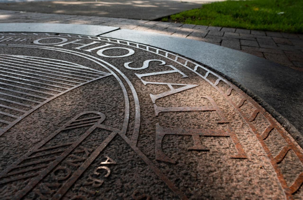 partial view of the Ohio State seal