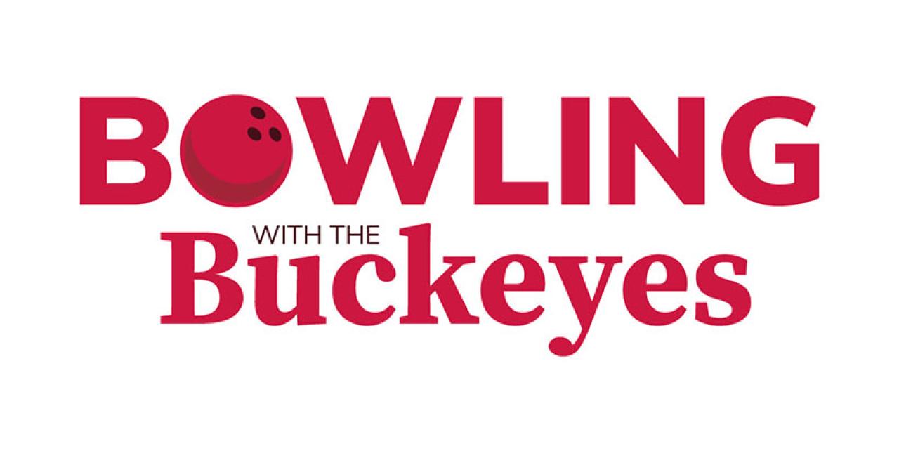 text graphic that says bowling with the buckeyes
