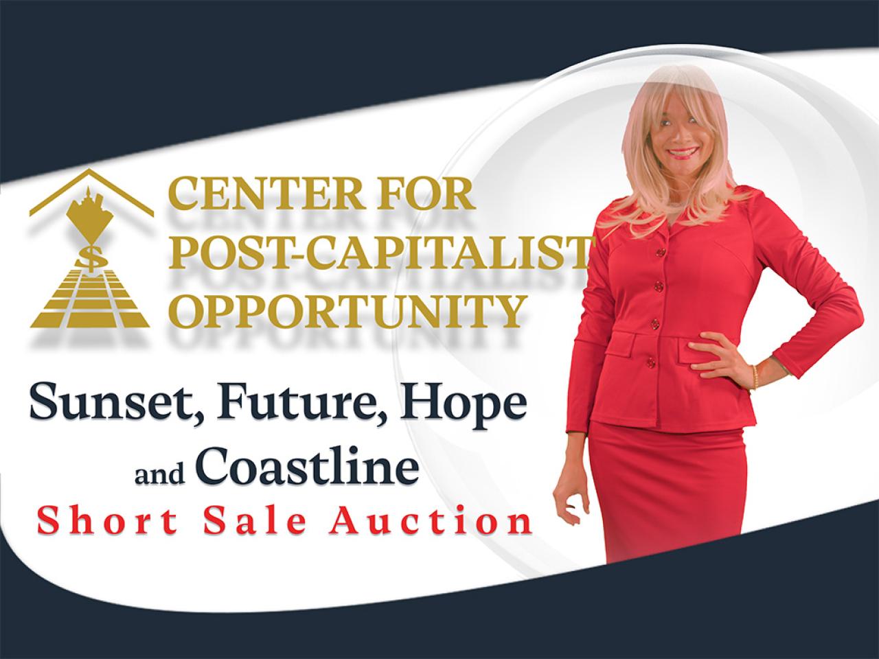 a computer generated image of a woman as a real estate broker