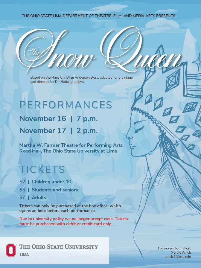 Snow Queen preformance flyer