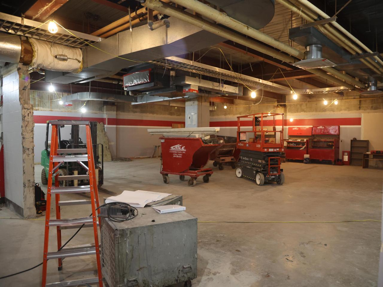 Galvin basement room air ducts, ladders, equipment 2023-01-03-3