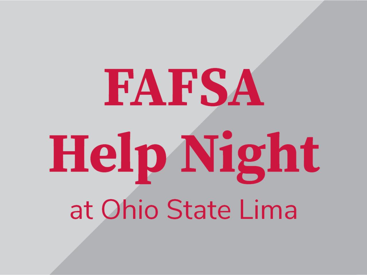 FAFSA Help Night
