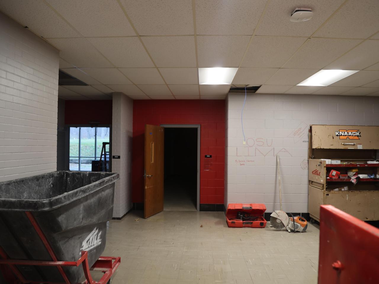 Galvin hall basement before basement demolition.