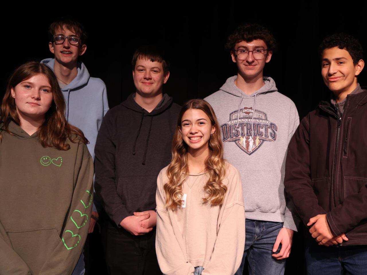 Students from the Spencerville junior varsity scholastic bowl team