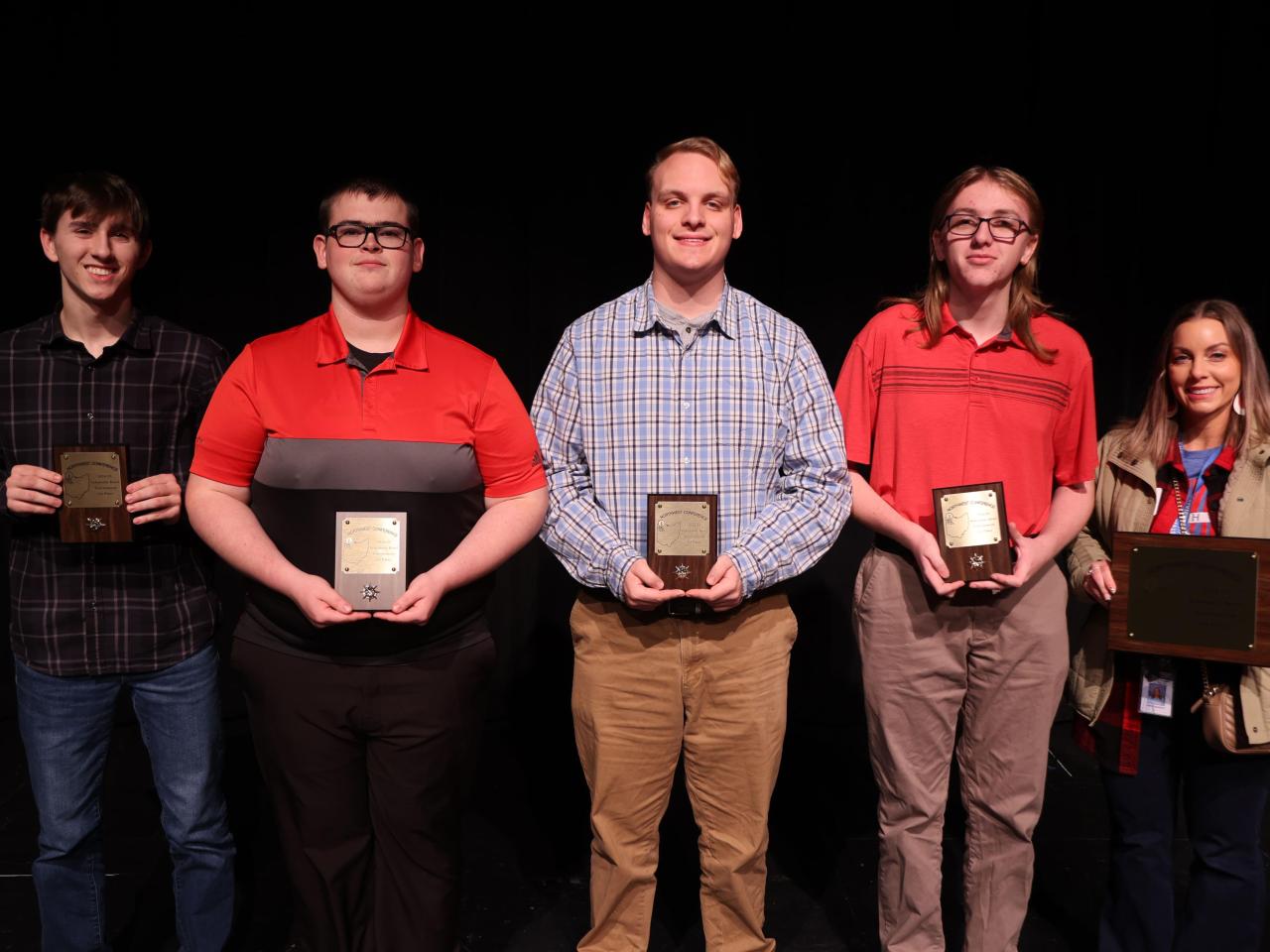 Members of the 2024 winning varsity scholastic bowl team from Crestview