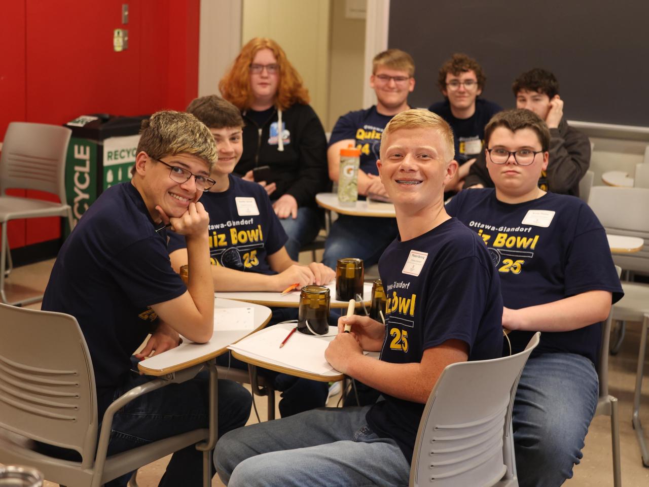 Ottawa Glandorf students in WBL Scholastic Bowl competition