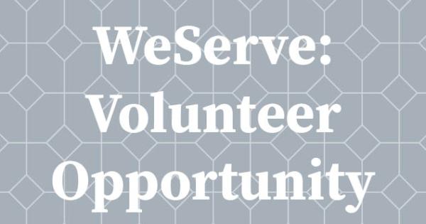 WeServe volunteer opportunity