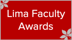 Photo that reads "Lima Faculty Awards"