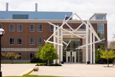 exterior of the science building