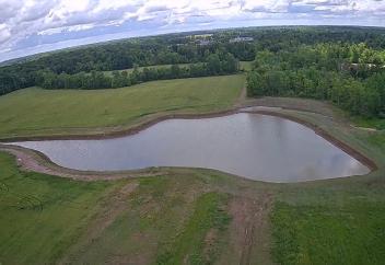 Ohio State Lima retaining pond 2024