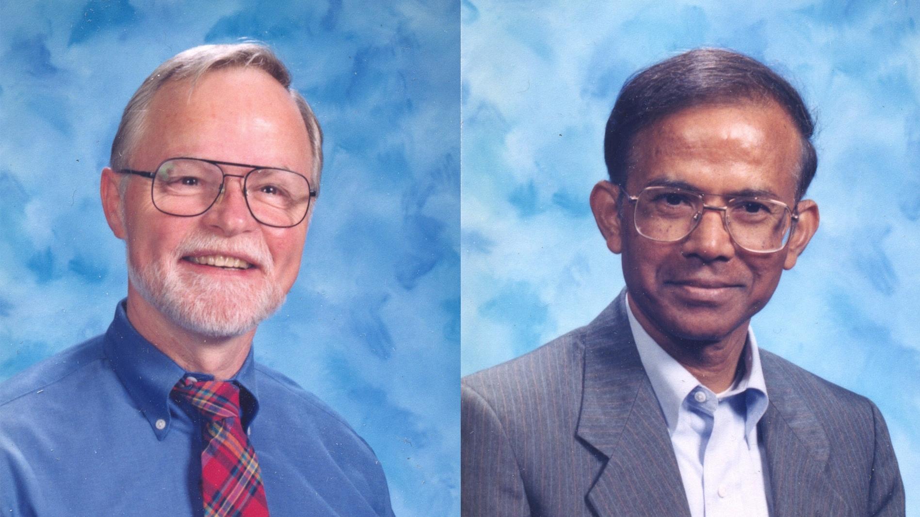 In memorium pictures of Dr. David S. Adams and Dr. Biswa Datta