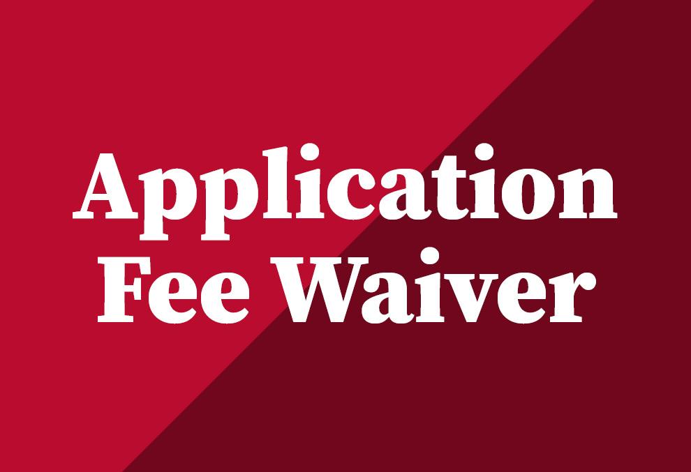 Application fee waiver