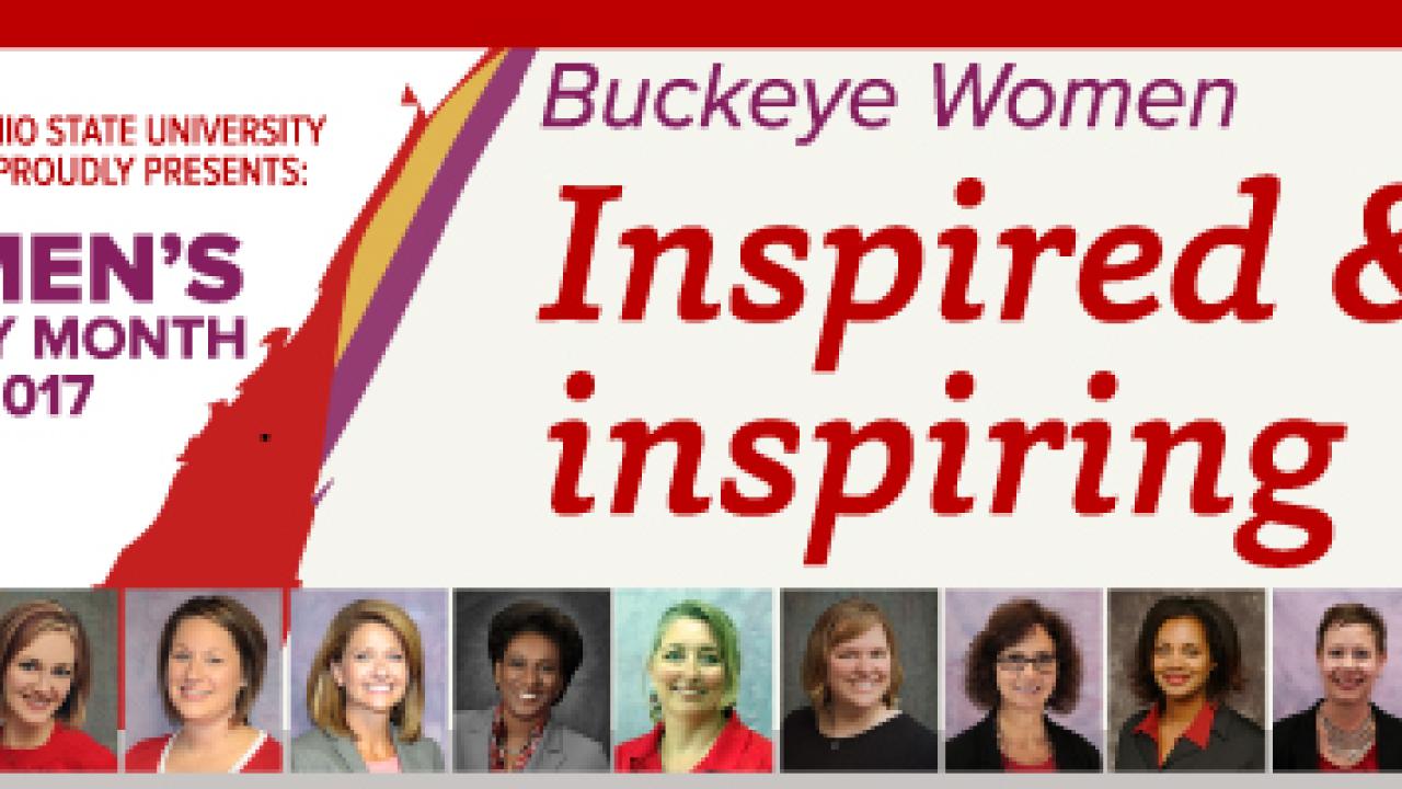 Many photos of women with the caption reading "inspried and inspiring"