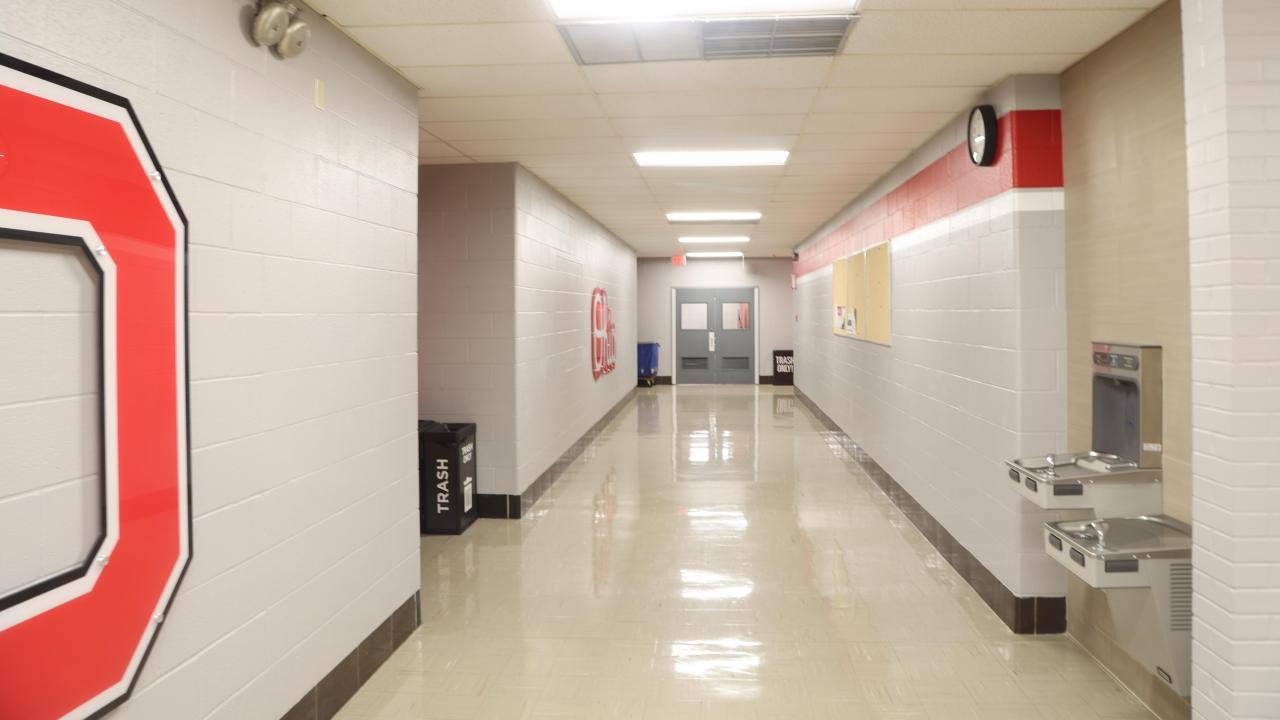 Galvin Hall basement hallway before construction 22-09-02