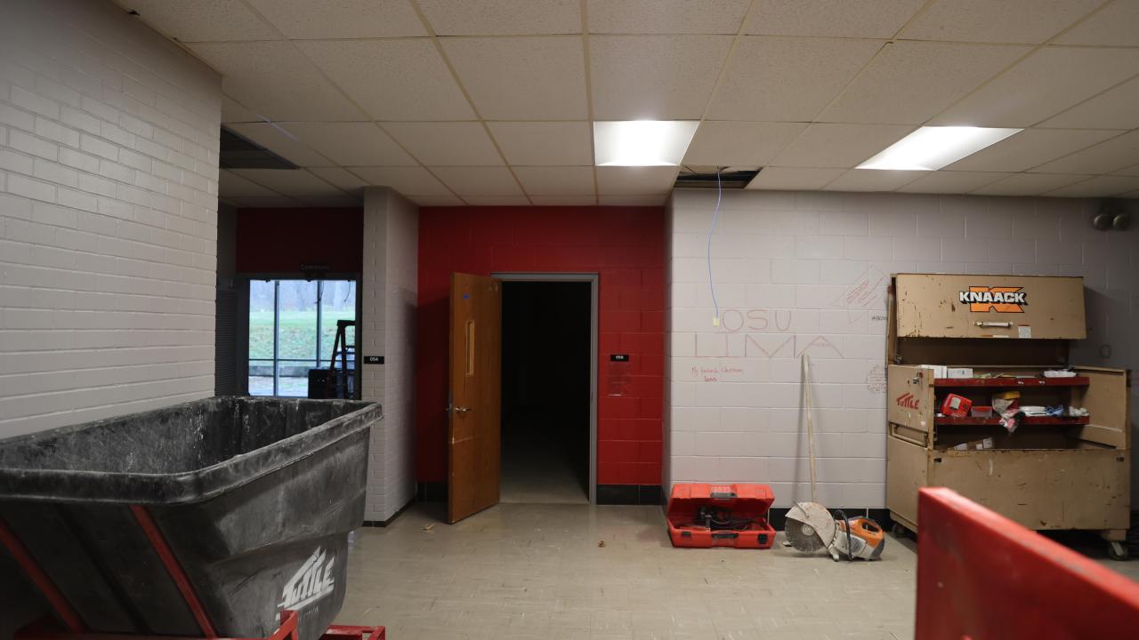 Galvin hall basement before basement demolition.