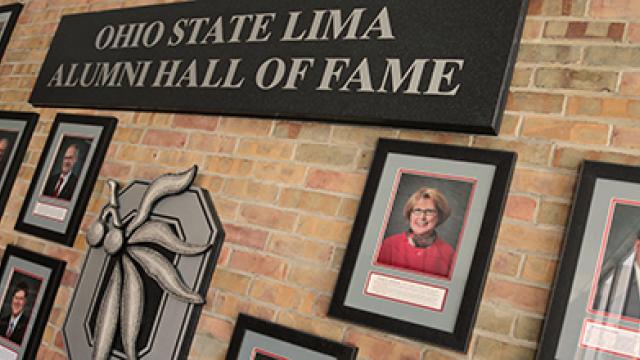 Ohio State Lima alumni hall of fame wall